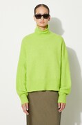Samsoe Samsoe fusta AGNETA culoarea verde, midi, creion, F22300195