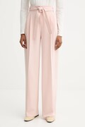 BOSS spodnie Tapiana damskie kolor różowy proste high waist 50479405