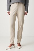 Joop! pantaloni de trening pentru femei cu bumbac bej regular waist 30036522 10007096