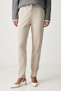 Joop! pantaloni de trening pentru femei cu bumbac bej regular waist 30036522 10007096