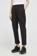 Športové nohavice Helly Hansen Thalia 2.0 dámske, čierna farba, rovné, vysoký pás, 34325