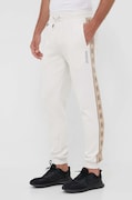 Guess pantaloni de trening barbati, culoarea bej, cu imprimeu