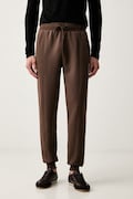 Guess спортивні штани чоловічі з бавовною MICKEY коричневі regular waist Z2YB09 KB3P2