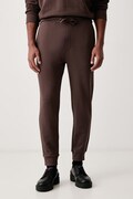 HUGO spodnie dresowe męskie bawełniane Dayote232 pomarańczowe regular waist 50489617