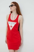 Bavlněné šaty Guess Červená barva, mini, E3GP03 JA914
