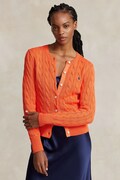 Polo Ralph Lauren kardigan bawełniany kolor pomarańczowy