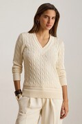 Lauren Ralph Lauren sweter damski z bawełną beżowy 200888795