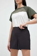 Outdoorové šortky Helly Hansen Thalia 2.0 černá barva, high waist, 34328