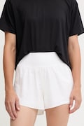 Under Armour pantaloni scurți de antrenament Flex culoarea roz, uni, high waist, 1376936