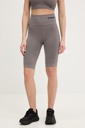 Hummel szorty treningowe Tif kolor szary gładkie high waist