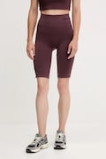 Hummel szorty treningowe Tif kolor czerwony gładkie high waist