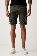 Alpha Industries cargo férfi pamut elasztánnal zöld normál derék 186209