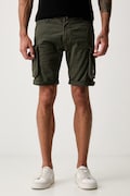 Alpha Industries cargo férfi pamut elasztánnal zöld normál derék 186209