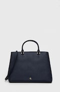 Kožna torba Lauren Ralph Lauren boja: tamno plava, 431898556