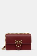 Кожена чанта Pinko в бордо 100941 A0F1