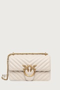 Pinko crossbody kabelka dámska kožená béžová 100074 A0GK