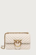 Pinko torebka crossbody damska skórzana beżowa 100074 A0GK