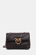 Pinko torebka crossbody damska skórzana bordowa 100038 A0F2