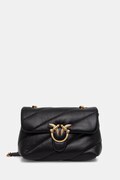 Pinko geantă crossbody pentru femei din piele neagră 100038 A0F2