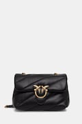 Pinko geantă crossbody pentru femei din piele neagră 100038 A0F2