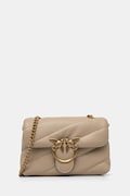 Δερμάτινη τσάντα Pinko χρώμα: μπεζ, 100040 A0F2