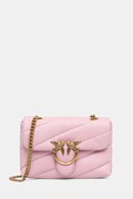 Pinko torebka skórzana kolor różowy 100040 A0F2