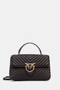 Pinko чанта crossbody дамска от кожа бордо 100043 A0GK