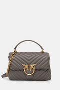 Pinko poșetă de piele culoarea bej, 100044 A0GK