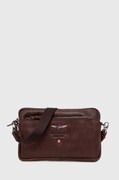 Aeronautica Militare borseta de piele culoarea maro