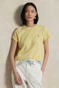 Бавовняна футболка Polo Ralph Lauren жіноча колір жовтий 211898698