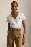 Памучна тениска Polo Ralph Lauren в бяло 211902403