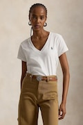Памучна тениска Polo Ralph Lauren в бяло 211902403