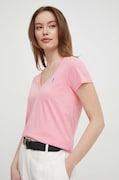 Bavlnené tričko Polo Ralph Lauren ružová farba,211902403