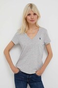 Bavlnené tričko Polo Ralph Lauren šedá farba, 211902403