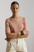 Lauren Ralph Lauren T-shirt damski z bawełną pomarańczowy 200654963
