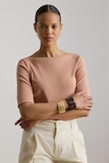 Lauren Ralph Lauren T-shirt damski z bawełną pomarańczowy 200654963