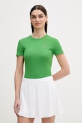 Lacoste t-shirt bawełniany damski kolor zielony TF5538