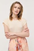 Max Mara Leisure tricou de in culoarea bej