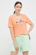 Columbia t-shirt damski kolor pomarańczowy