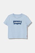 Levi's t-shirt bawełniany dziecięcy kolor niebieski z nadrukiem 8E8157