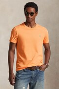 Polo Ralph Lauren t-shirt bawełniany męski kolor pomarańczowy gładki 710671438