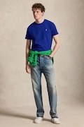 Polo Ralph Lauren T-shirt basic męski bawełniany fioletowy 710671438