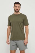 Guess tricou din bumbac barbati, culoarea verde, cu imprimeu