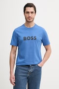 BOSS t-shirt bawełniany T-Shirt RN kolor niebieski wzorzysty 50491706