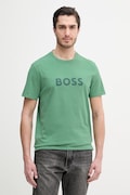 BOSS t-shirt bawełniany T-Shirt RN kolor zielony wzorzysty 50491706