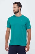 Champion t-shirt bawełniany kolor zielony gładki
