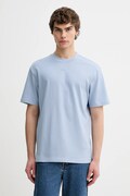 HUGO t-shirt bawełniany męski kolor niebieski gładki 50488330