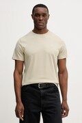 Michael Kors t-shirt bawełniany męski kolor beżowy gładki CF15FJ2C93