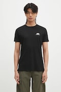 Бавовняна футболка Alpha Industries колір чорний з принтом 188505.03-Black