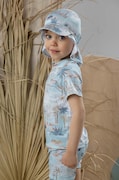 Jamiks tricou de înot pentru copii culoarea turcoaz